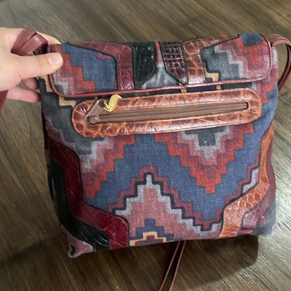 Sharif Multicolor Patchwork Shoulder Bag - Picture 4 of 12
